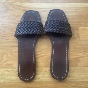 Loeffler Randall Joey Woven Leather Slide
